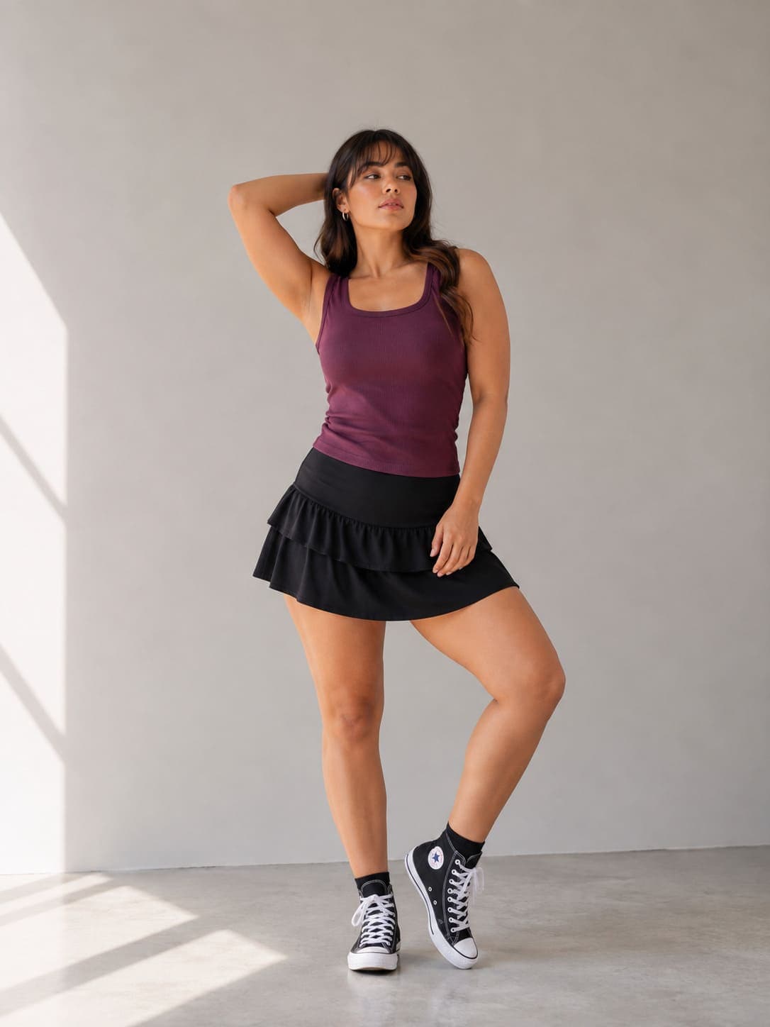 Musculosa canale bordo escote redondo